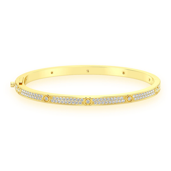 Thin Signature Eternity Diamond Bangle