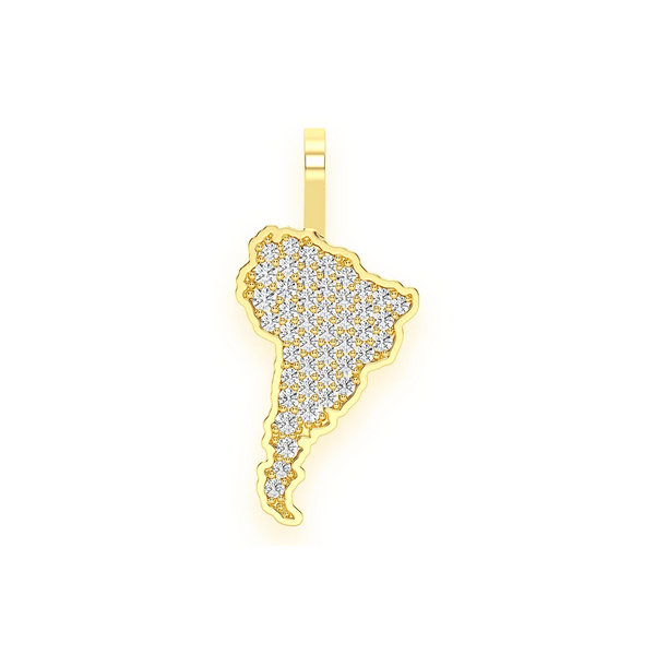 South America Diamond Pendant