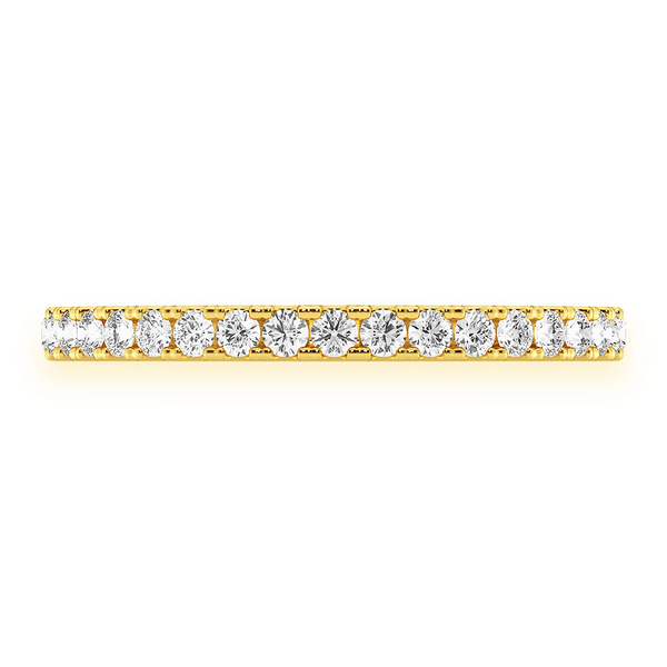 Slim Single Row Band Ring