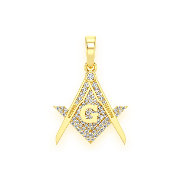 Masonic G Diamond Pendant