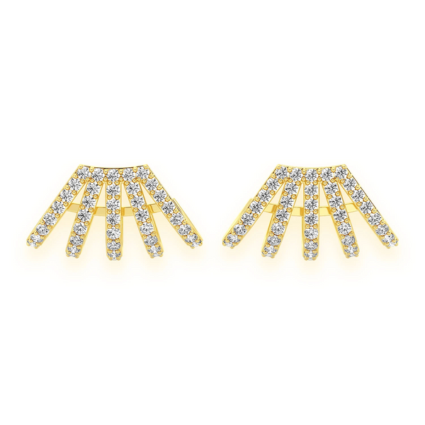 Five Row Diamond Ear Cuffs