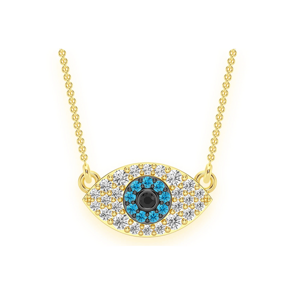 Evil Eye Diamond Necklace