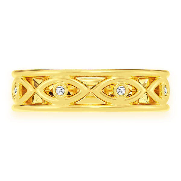 Gold Evil Eye Ring