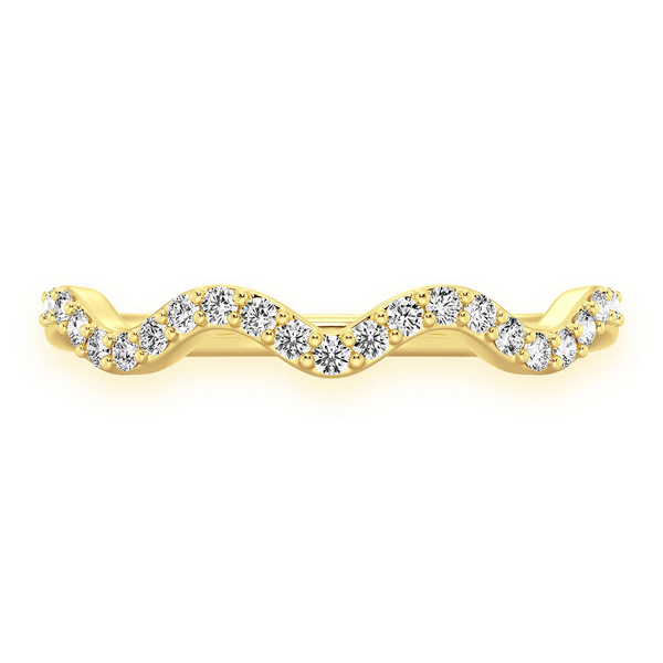 Wavy Diamond Ring