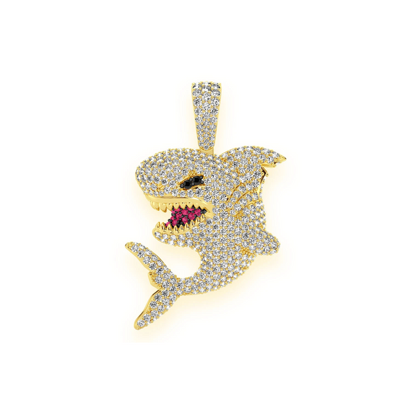 Shark Diamond Pendant