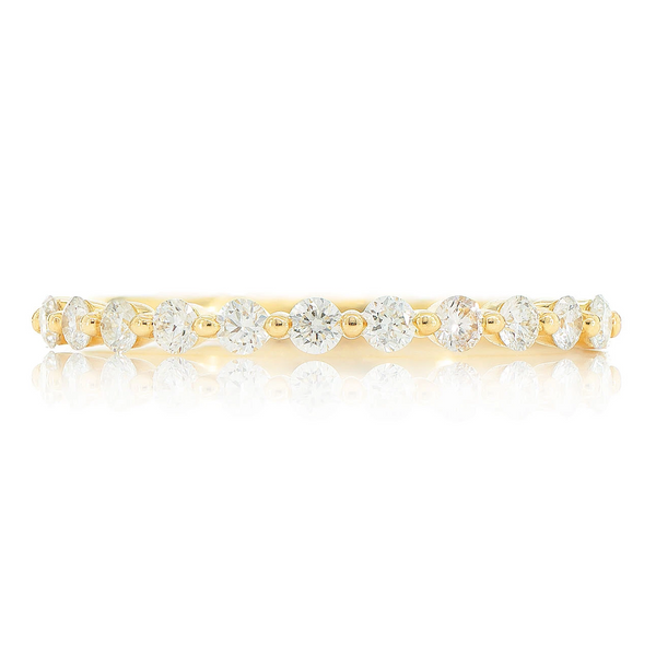 Pinched Diamond Stackable Ring