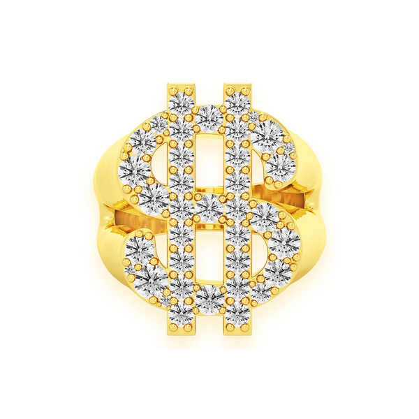 Dollar Sign Signet Ring