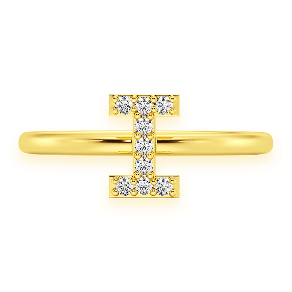 Custom Diamond Initial Ring