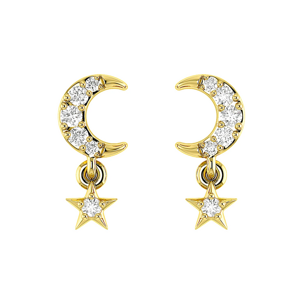 Moon & Star Diamond Drops