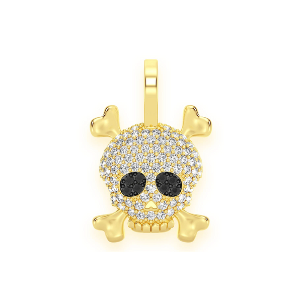 Skull & Crossbones Diamond Pendant