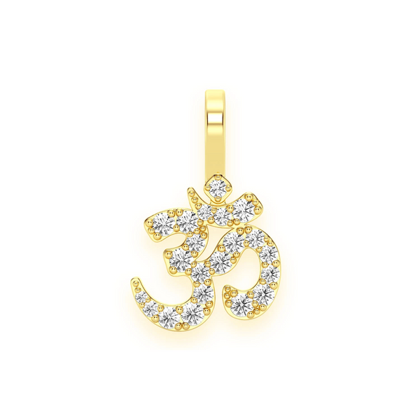 Pranava Om Diamond Pendant