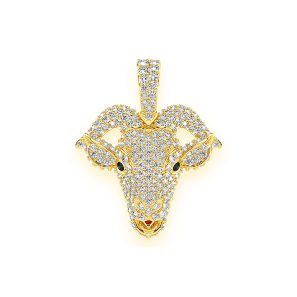Goat Head Diamond Pendant