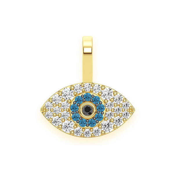 Evil Eye Diamond Pendant