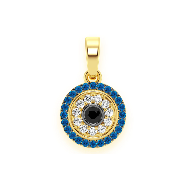 Round Evil Eye Pendant