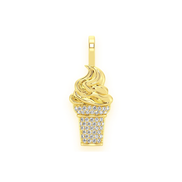 Ice Cream Diamond Pendant