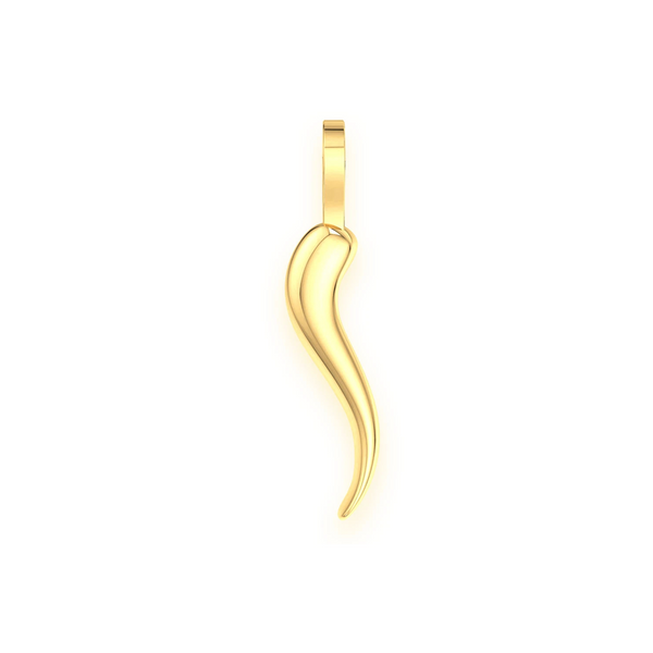 Italian Horn Diamond Pendant