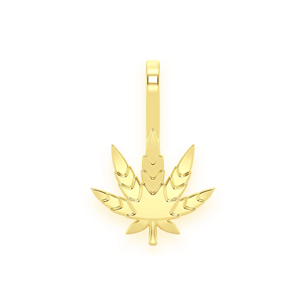 Cannabis Leaf Diamond Pendant