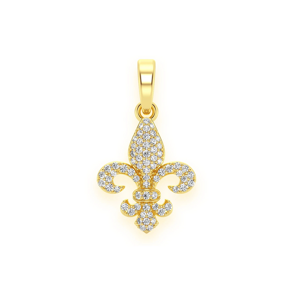 Fleur-De-Lis Diamond Pendant