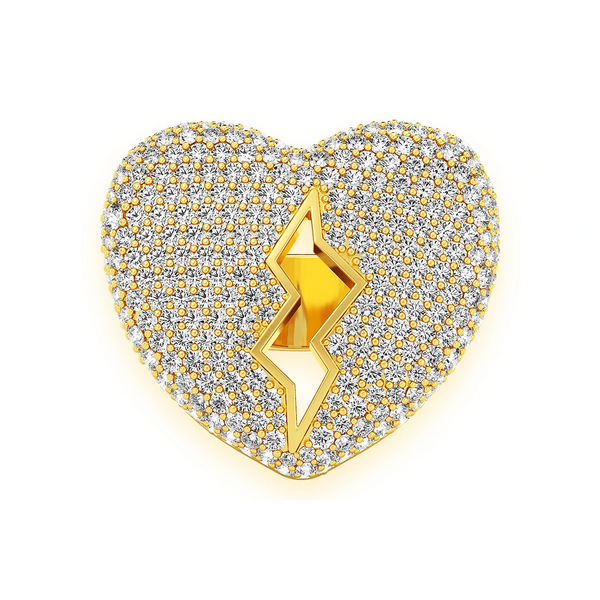 Broken Heart Signet Ring