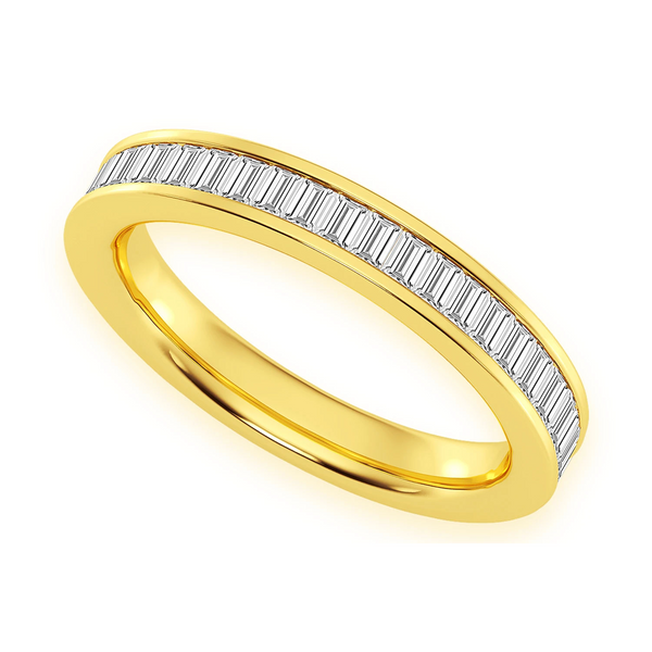Baguette Channel Set Diamond Ring
