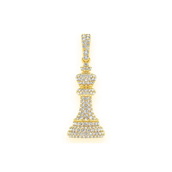 King Chess Diamond Pendant