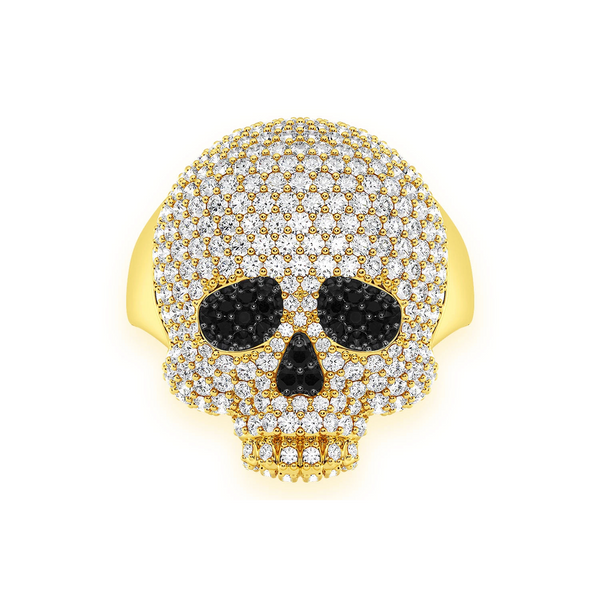 Jawless Skull Diamond Ring