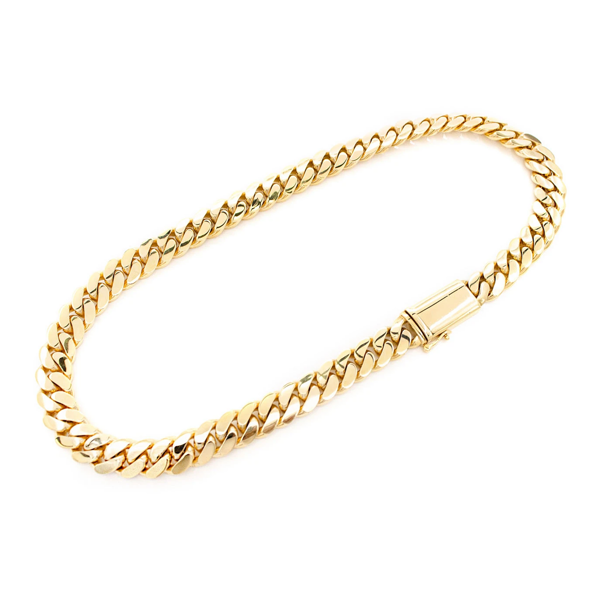 Miami Cuban Gold Chain in 14K yellow gold, 18mm width, alternate view