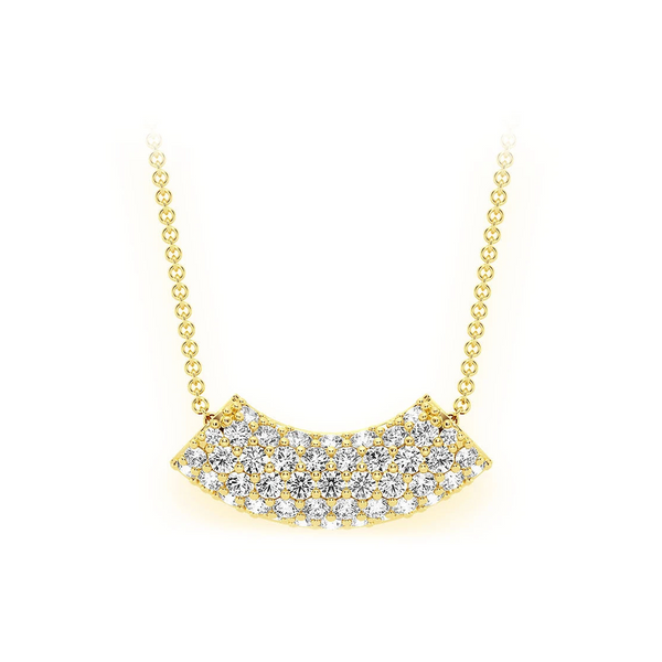 Noodle Diamond Pavé Pendant