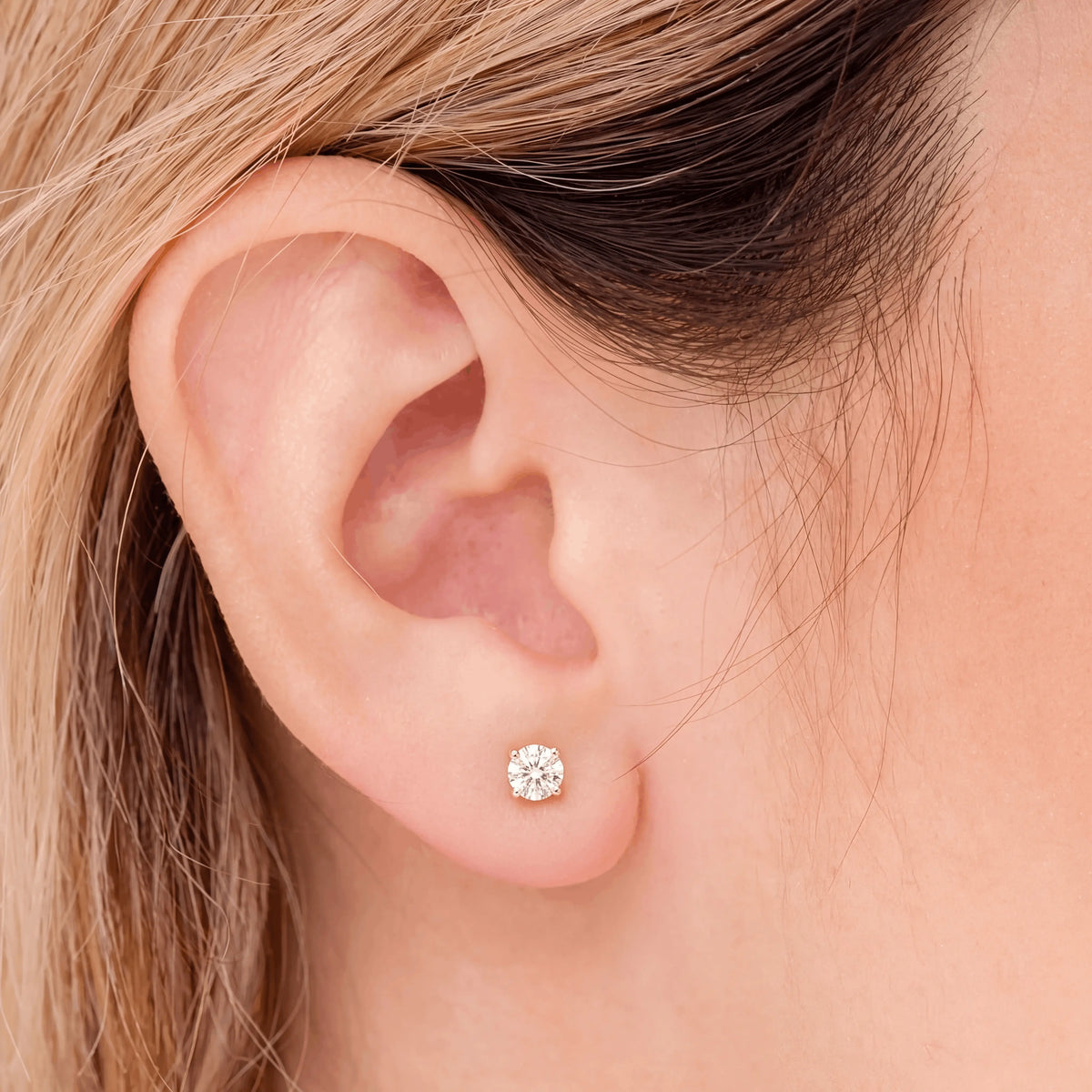 Solitaire Diamond Studs