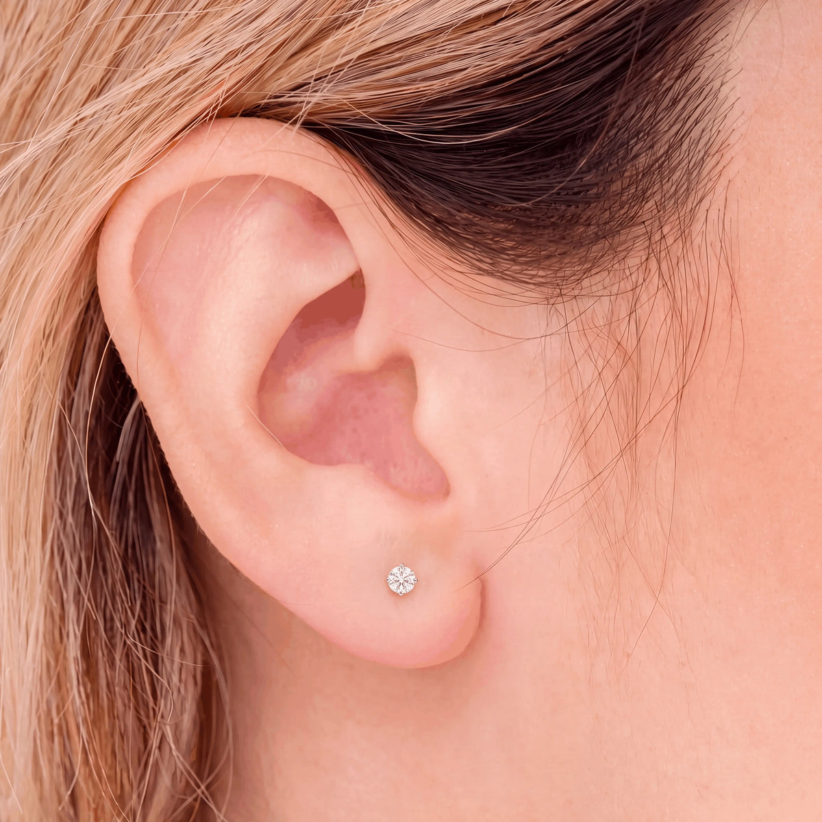 Solitaire Diamond Studs