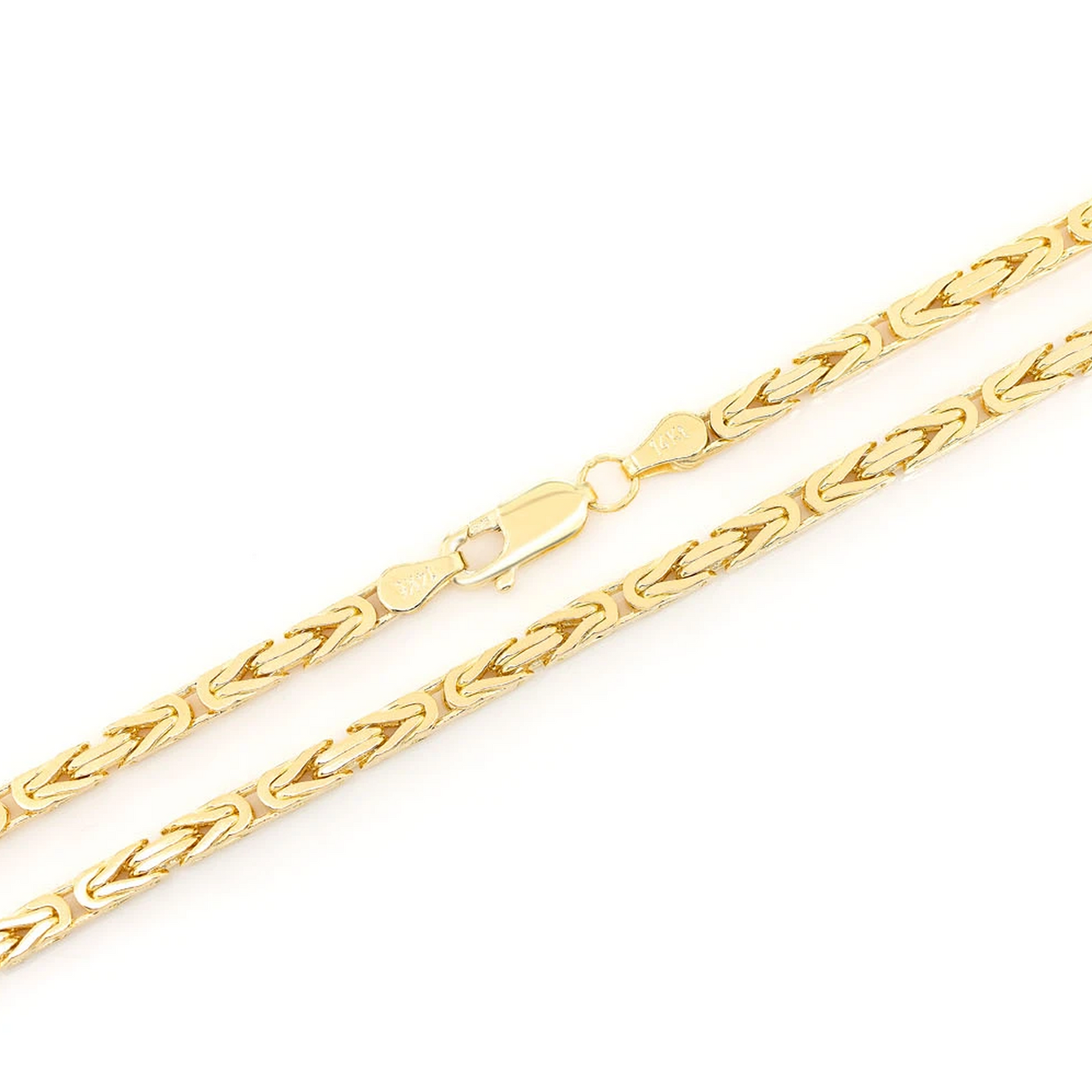 Byzantine Gold Chain in 14K yellow gold, alternate view
