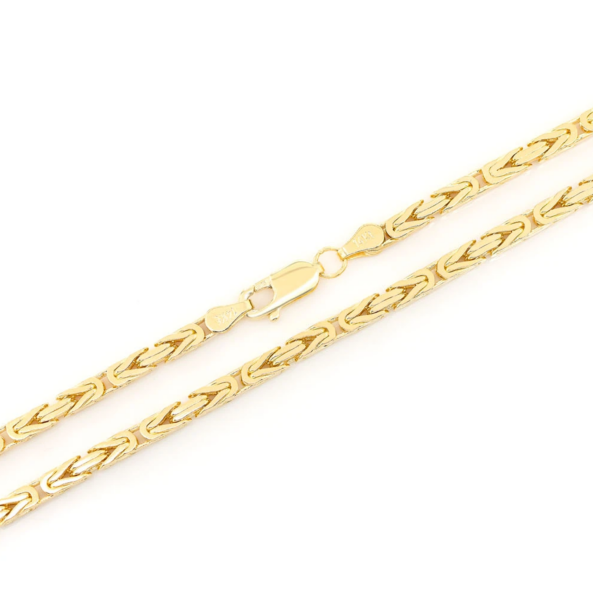 Byzantine Gold Chain in 14K yellow gold, alternate view