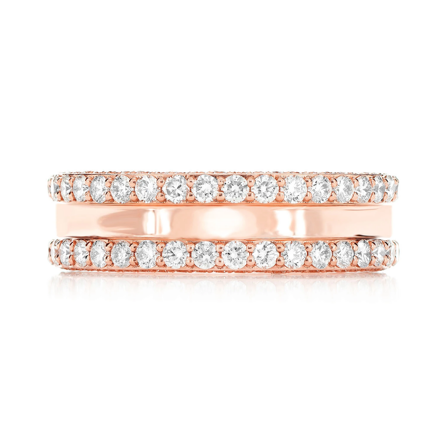 Diamond Borders Eternity Wedding Band Ring