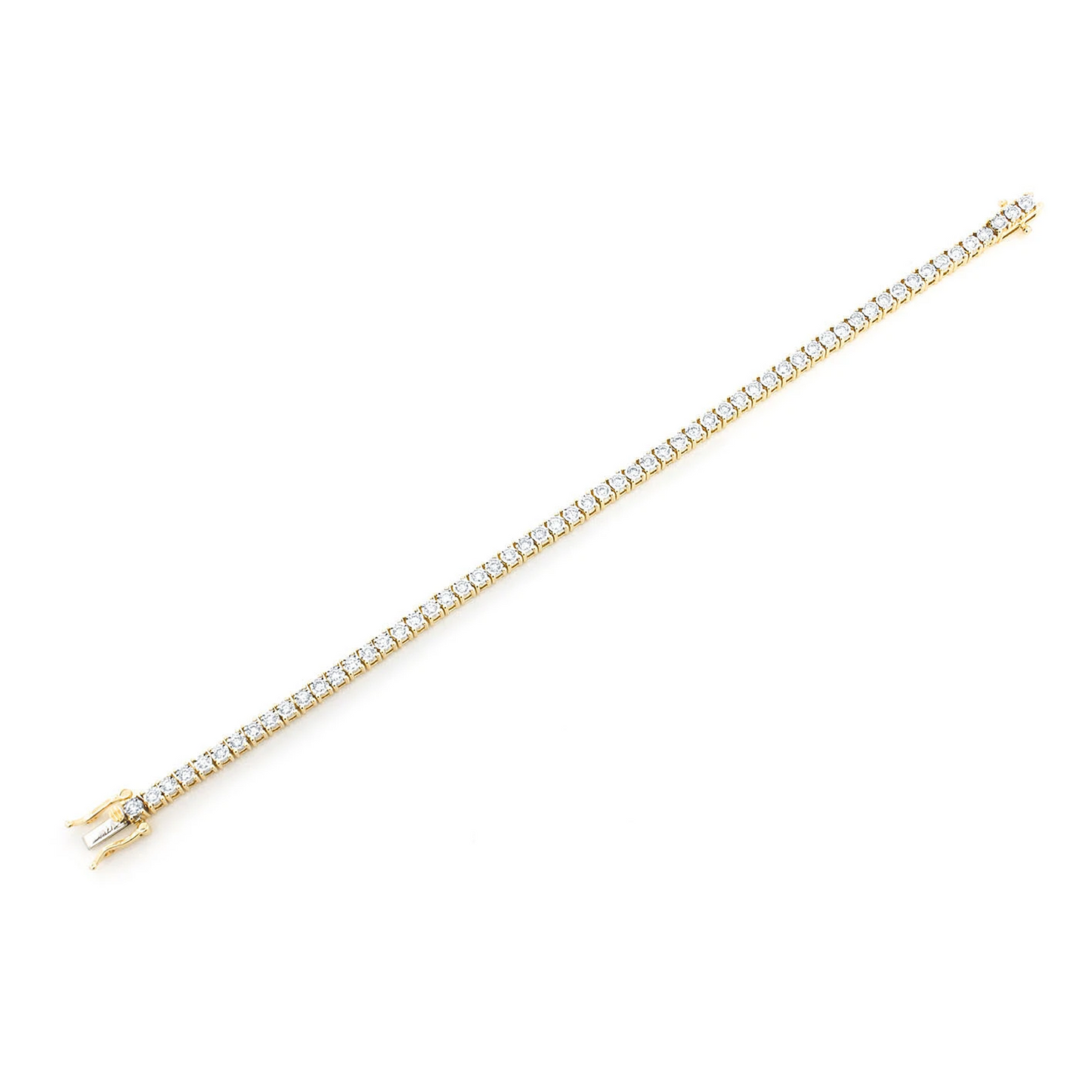 Miracle Diamond Tennis Bracelet in 14K yellow gold, 2pt / 1.25ctw, alternate view