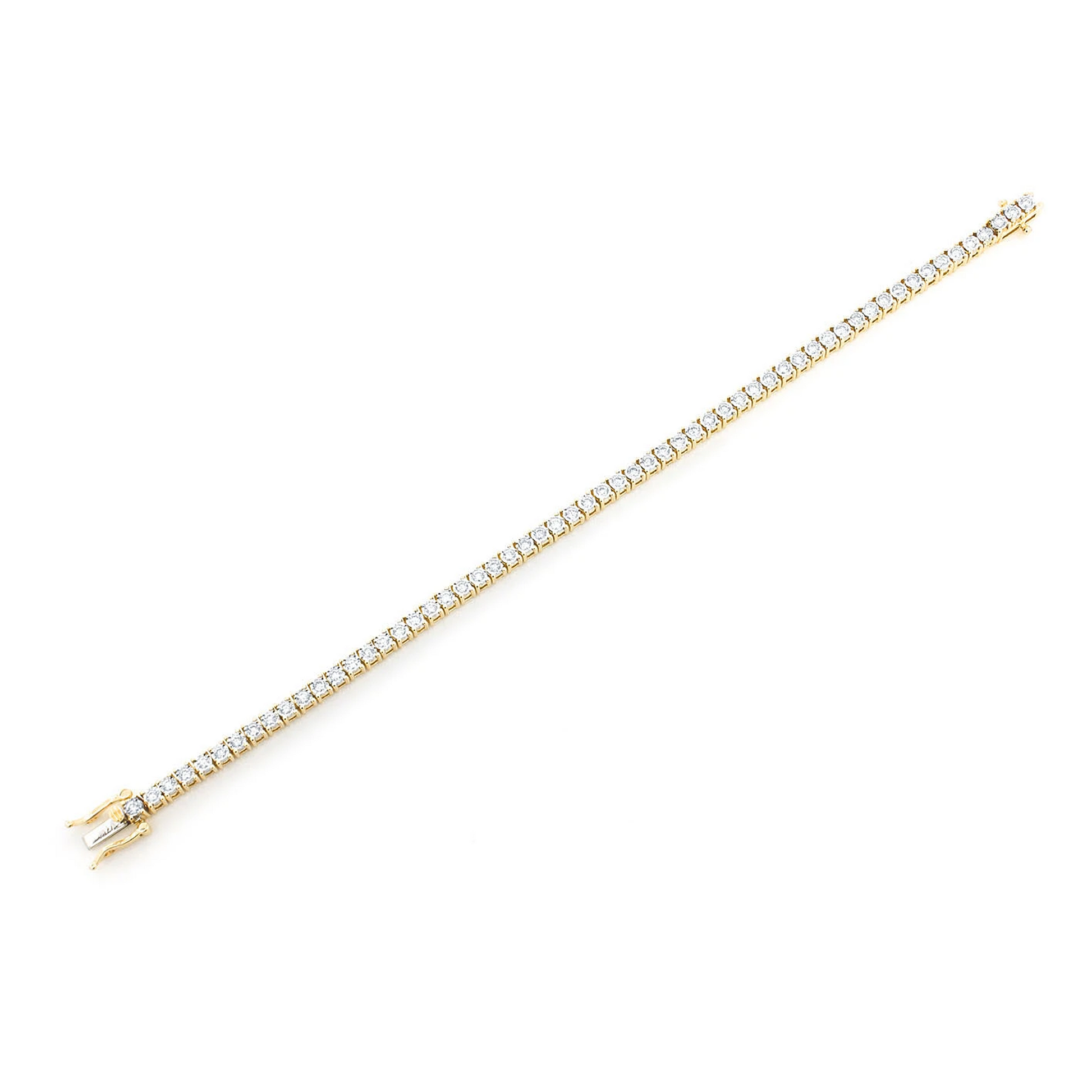 Miracle Diamond Tennis Bracelet in 14K yellow gold, 2pt / 1.25ctw, alternate view