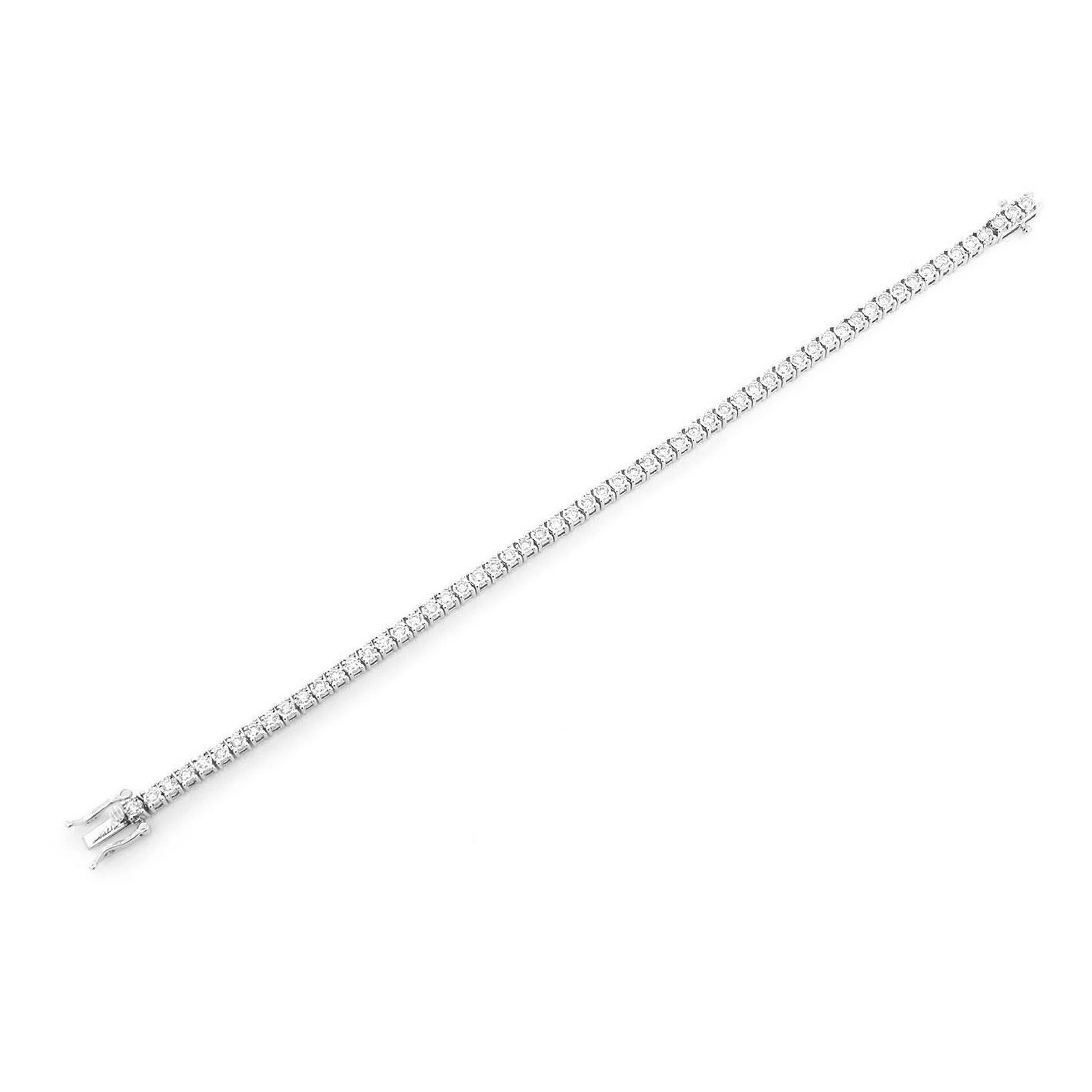 Miracle Diamond Tennis Bracelet in 14K white gold, 2pt / 1.25ctw, alternate view