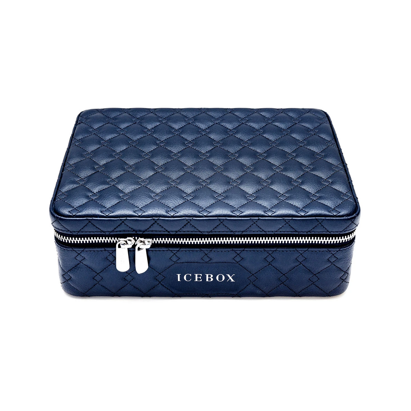 Icebox Voyager Case in navy, exterior view