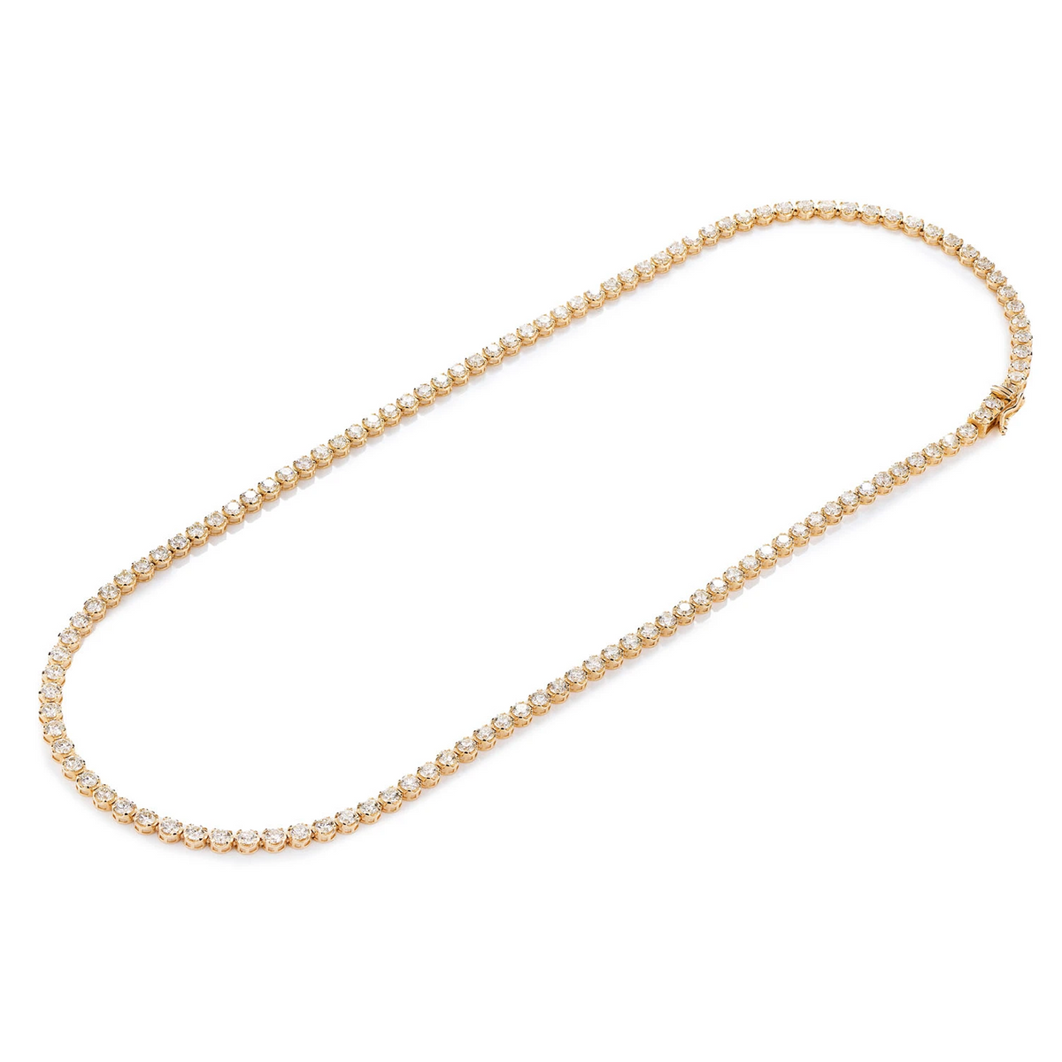 Crown Diamond Tennis Necklace