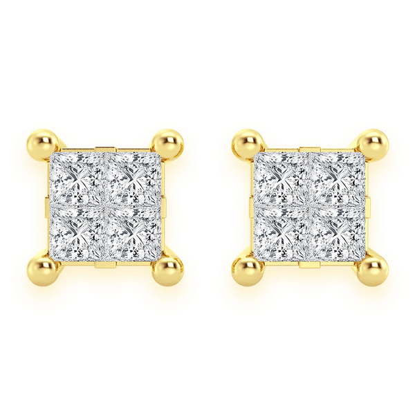 Quad Diamond Studs