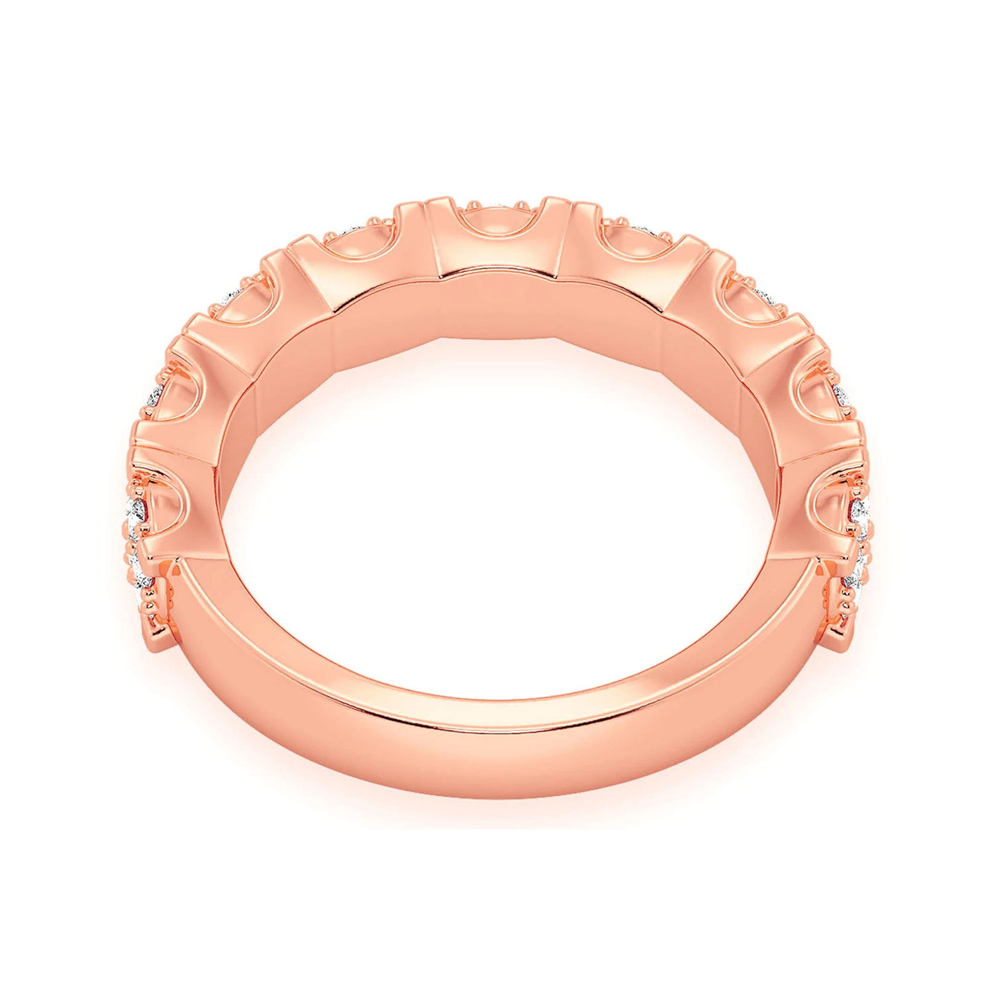 Briar Cluster Diamond Ring in 14K rose gold, alternate view
