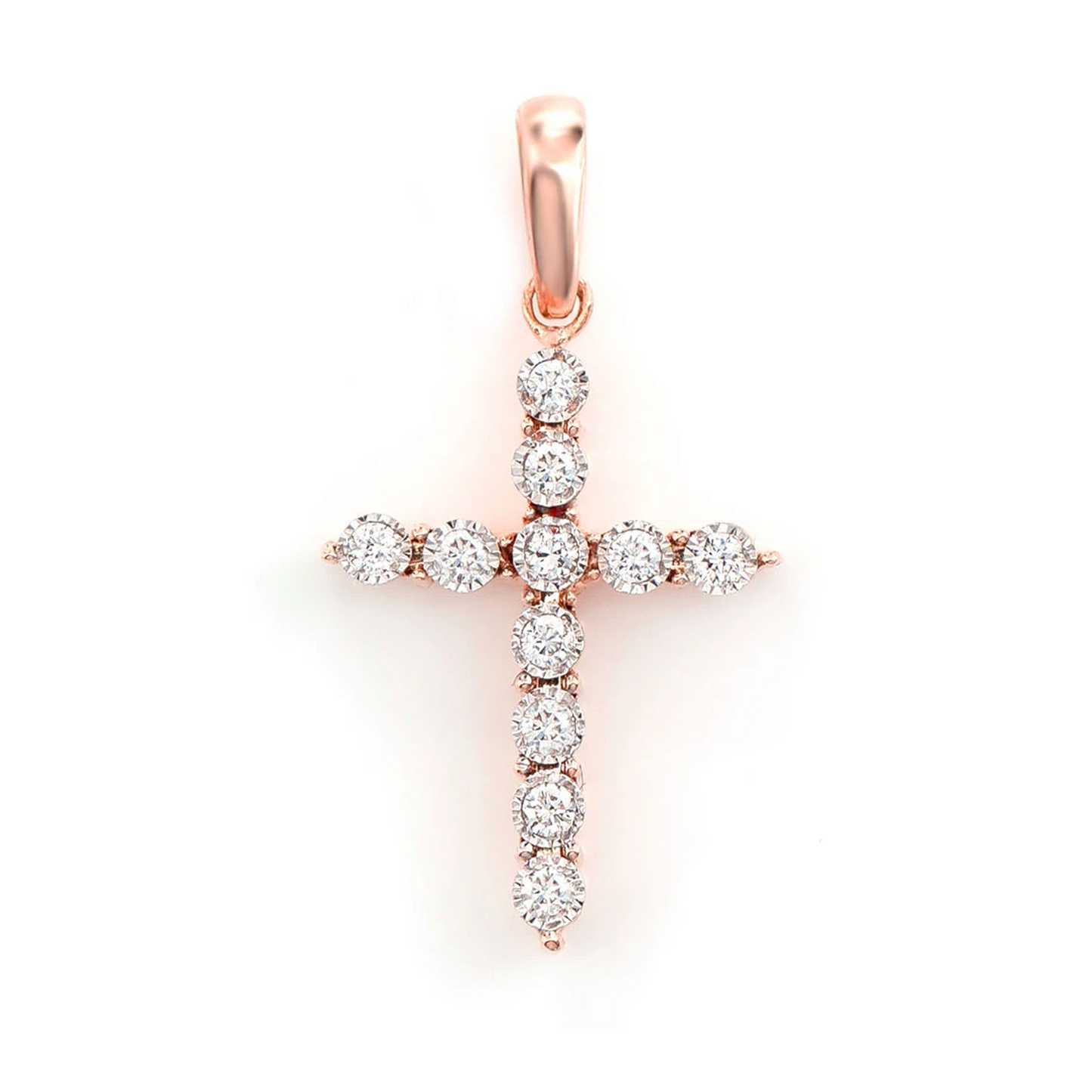 Tiny Diamond Cross Pendant
