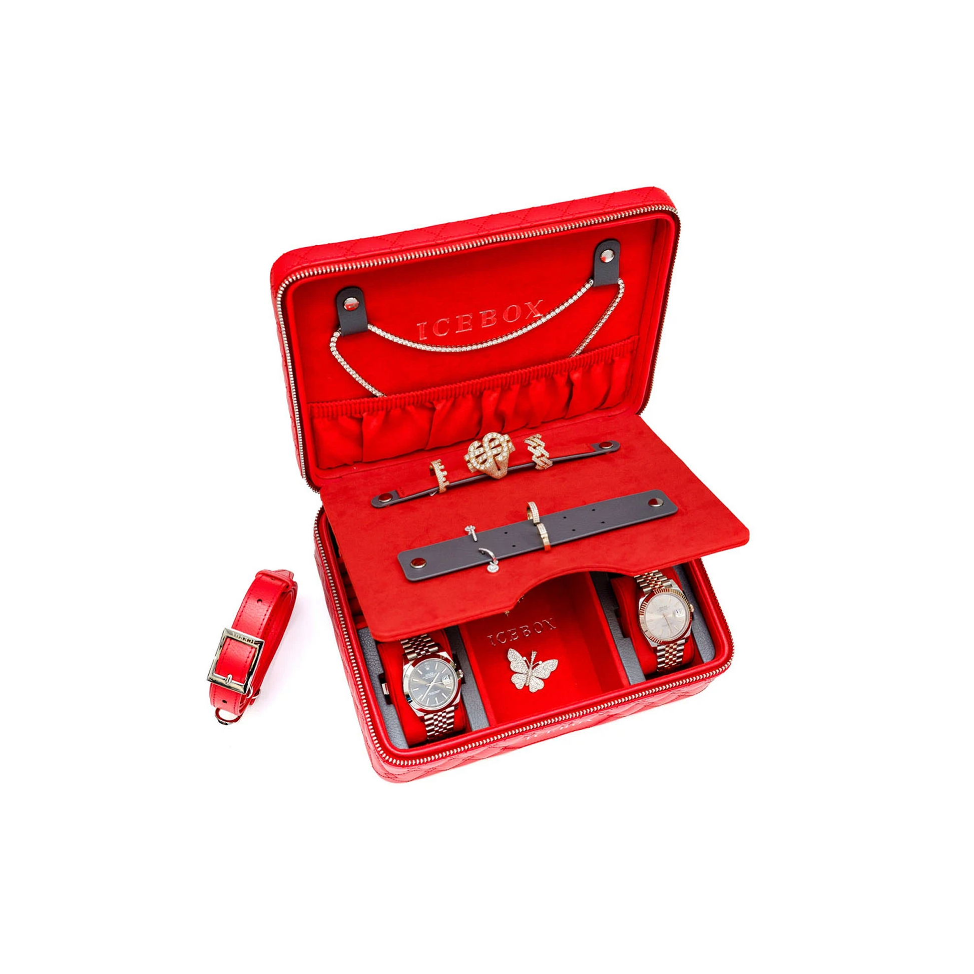 Icebox Voyager Case in red, detail view 8