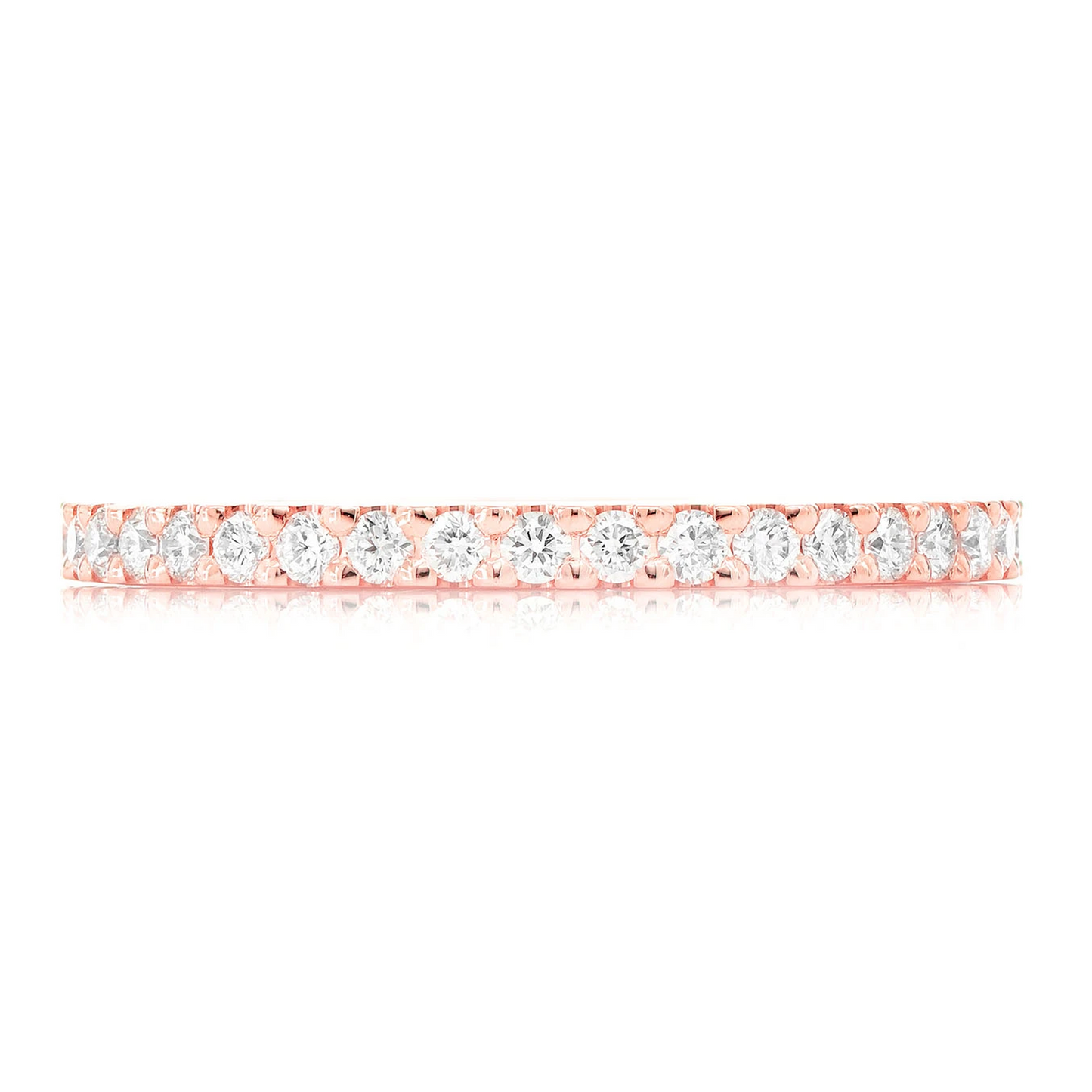 Eternity Diamond Ring in 14K rose gold, front view