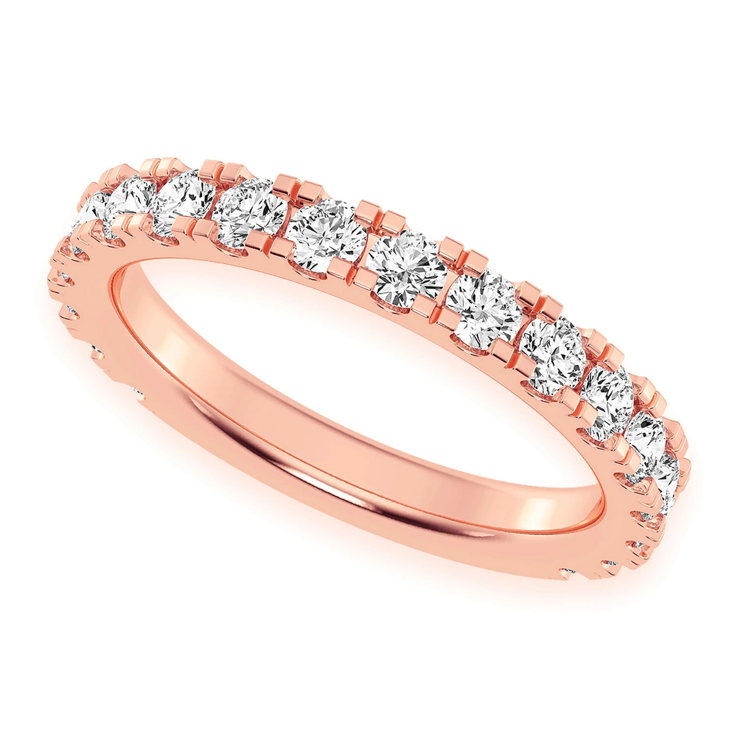 Matching Wedding Ring in 14K rose gold, front view