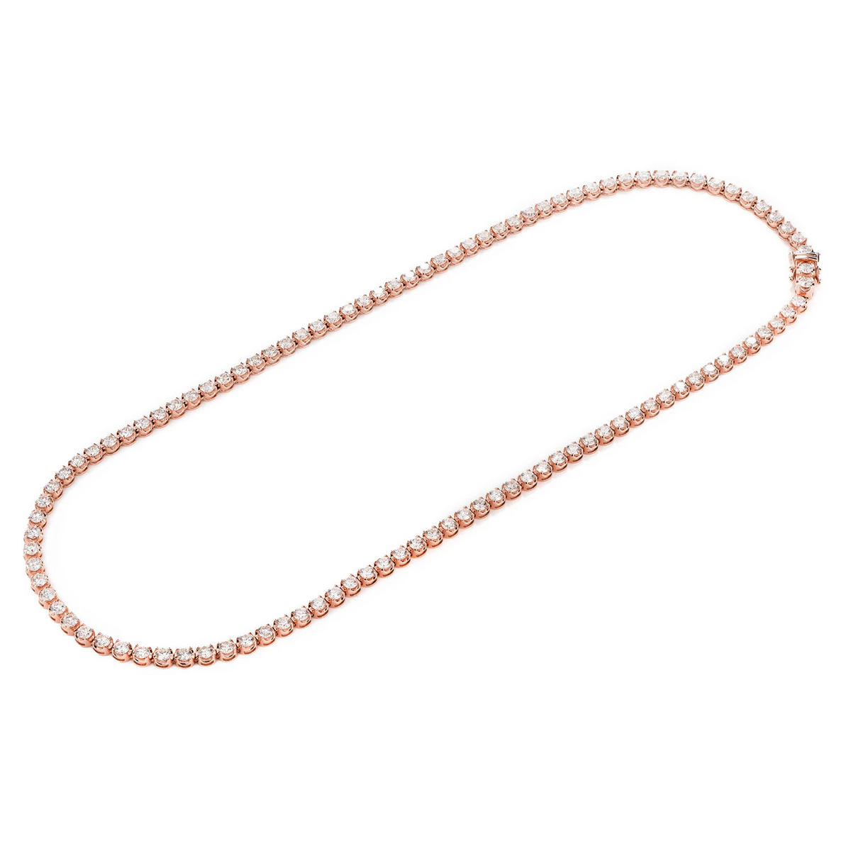 Crown Diamond Tennis Necklace