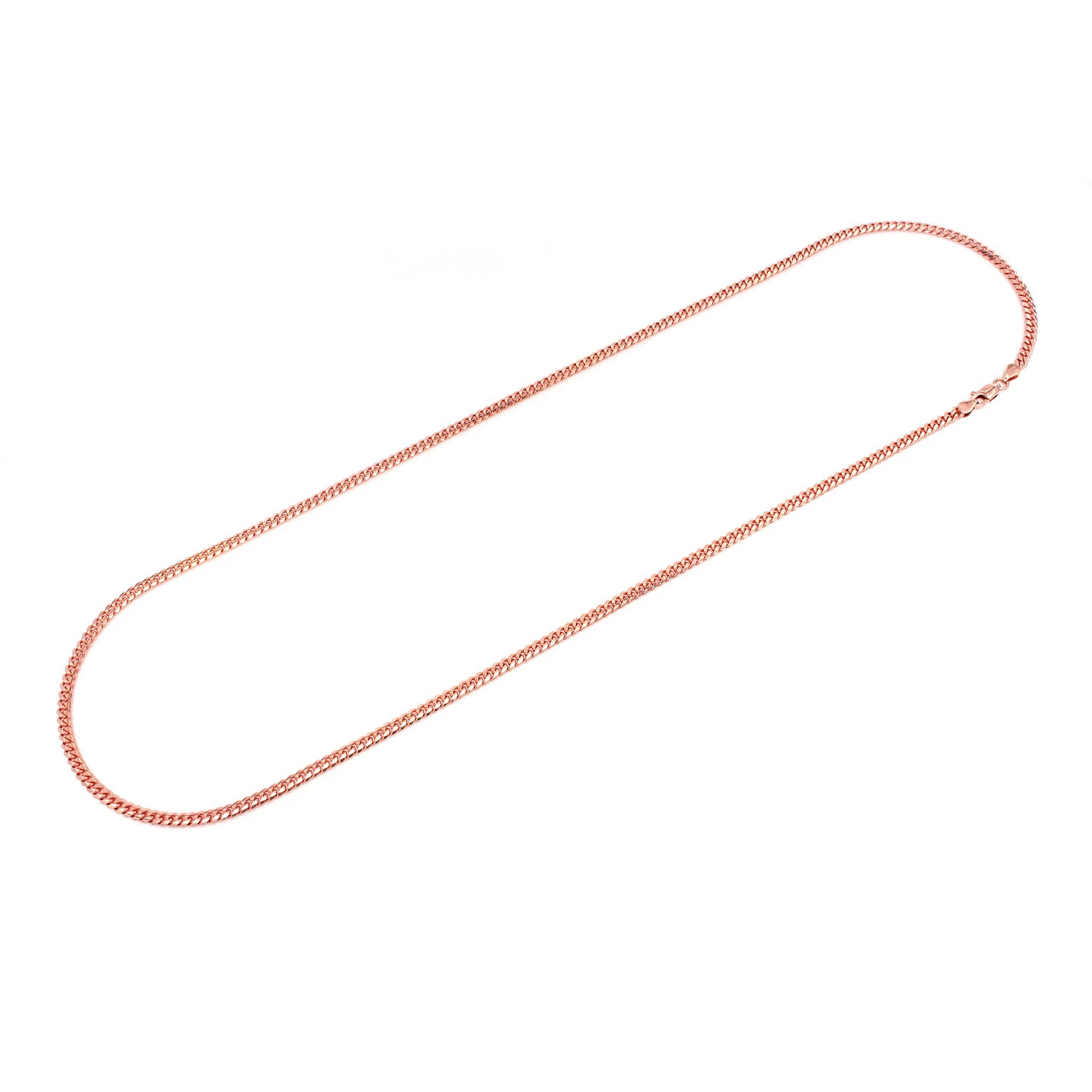 Miami Cuban Gold Chain in 14K rose gold, 3.5mm width, alternate view