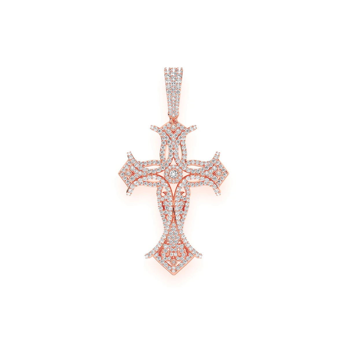 Filigree Bezel Cross Pendant | 14K Gold | Icebox – Icebox Diamonds