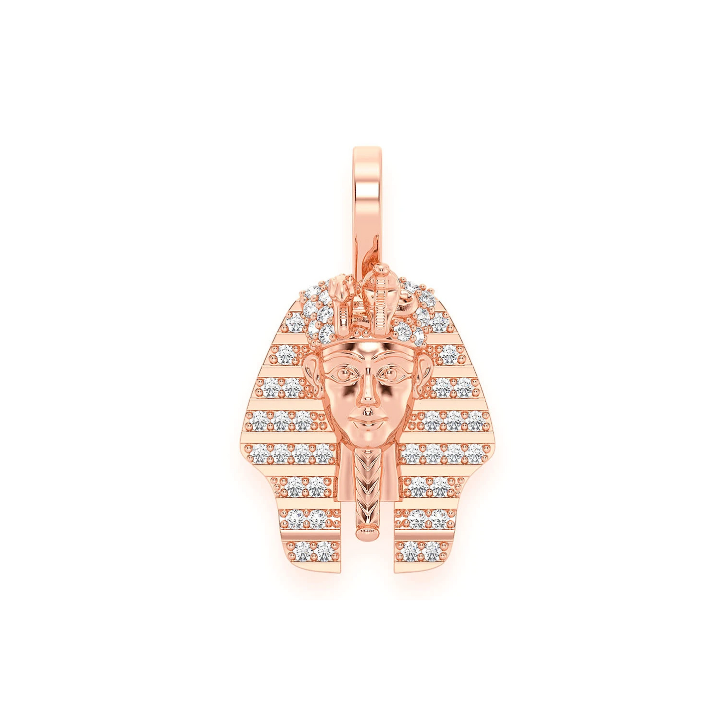 Pharaoh Diamond Pendant in 14K rose gold, front view