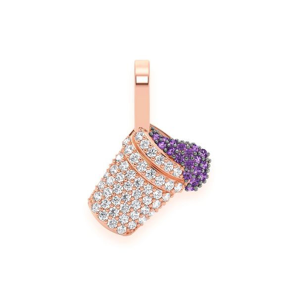Double Cup Diamond Pendant