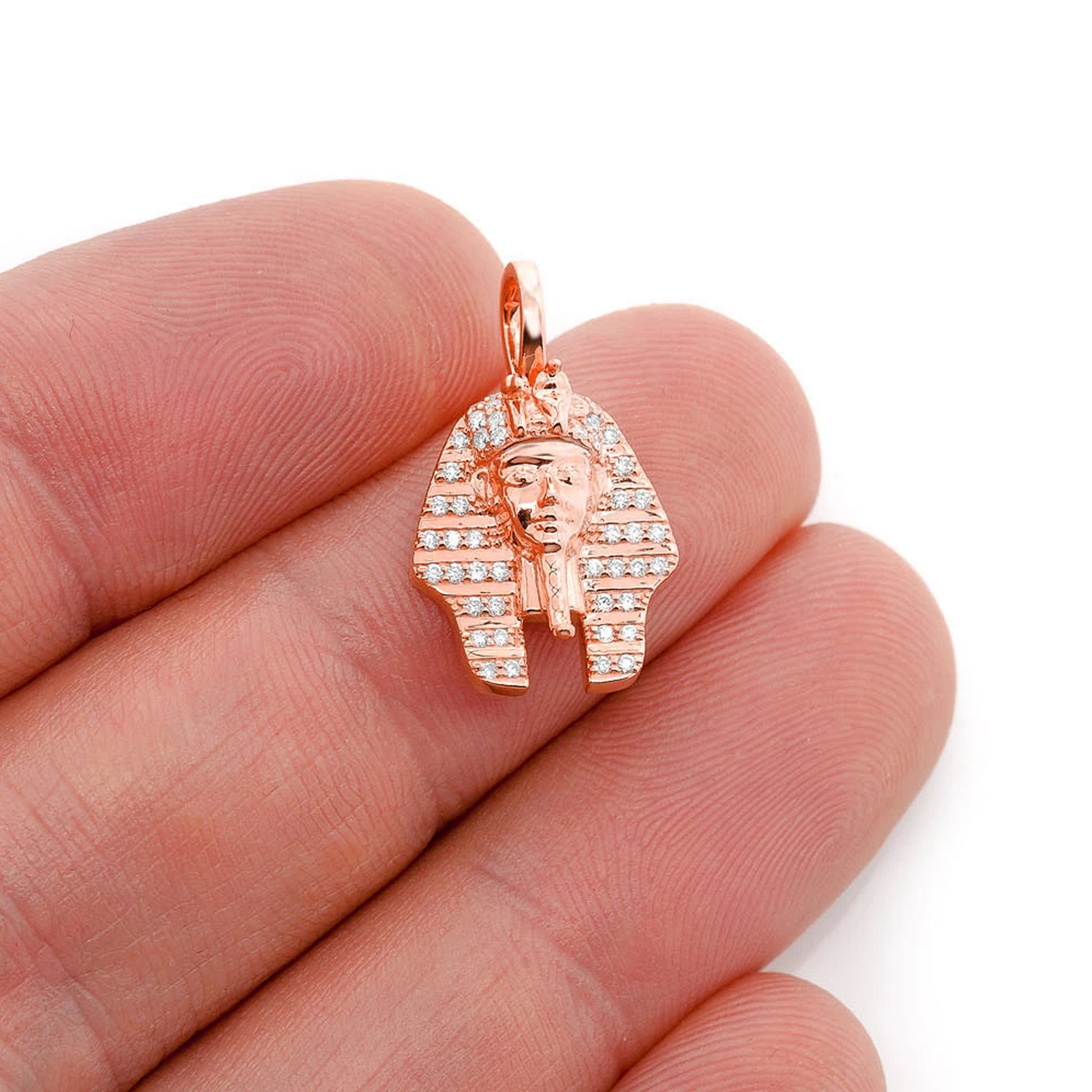 Pharaoh Diamond Pendant in 14K rose gold, alternate view